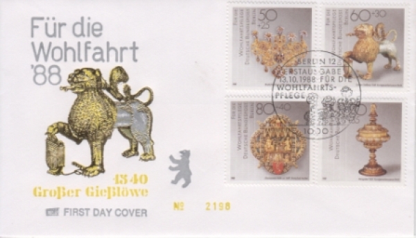 Západní Berlín FDC 0818 / 0821 ● - 1988